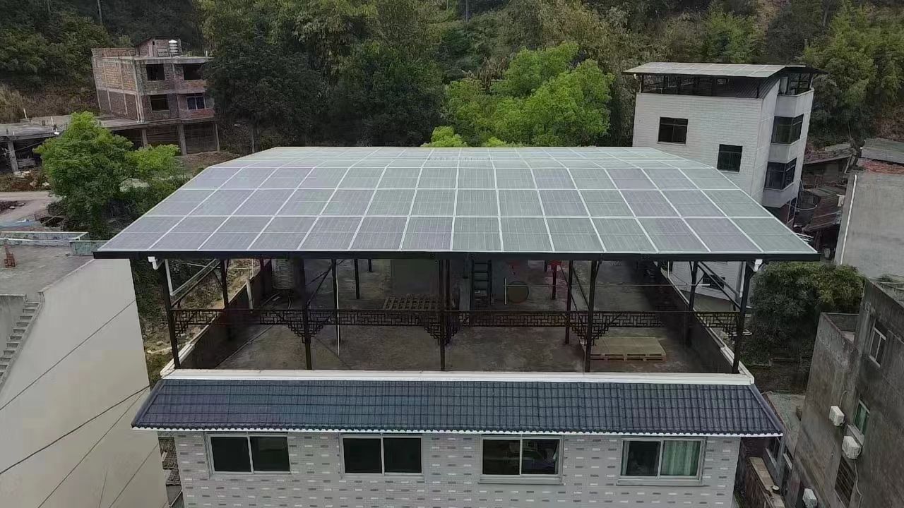 平阳15kw+10kwh自建别墅家庭光伏储能系统